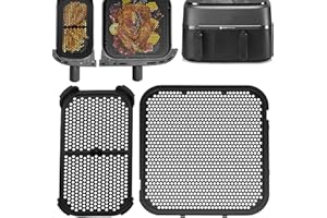 JUGGPENG Akcesoria do ochrony przed pryskaniem do Philips Airfryer Dual Basket 3000 Series 9L, 2 sztuki wielokrotnego użytku, silikonowa frytkownica na gorące powietrze, akcesoria do Philips Airfryer 3000