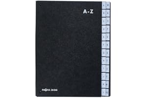 Pagna Segregator 24-częściowy, z czarnego kartonu