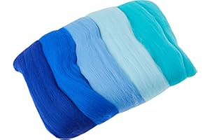 Rayher 5365100 Pack 100% Lana cardada de Merino, 50g, Fina 19 Mic, para fieltrar, Azul