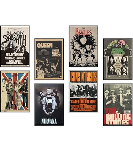 CLASSIC　ROCK POSTERS Soulhouse Brand Classic Rock Legends Collage Poster