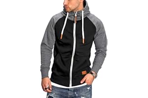 Rello & Reese Herren Sweatjacke Hoodie Zip-Jacke Kapuzenpullover MT-7681