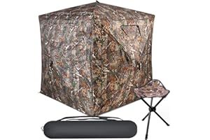 Col-Pary Persiana de Caza, Tela de Malla de arpillera de Camuflaje, Vista de 270°, persianas de Tierra Transparentes, Red de Malla silenciosa, Tienda de campaña para Caza de Ciervos, Pavos, Patos