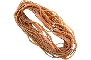 JANYUN 30 Stück Große Gummibänder, 20cm Natürlich Gummiringe Strapazierfähige Elastische Gummi Bänder für Büro Schule Mülleimer