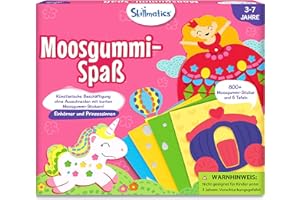 Skillmatics Kunstaktivität - Spaß mit Schaumstoff Einhörner und Prinzessinnen, Schmutzfreie Aufkleberkunst für Kinder, Bastelsets, kreative DIY-Aktivitäten, Geschenke für im Alter von 3, 4, 5, 6, 7