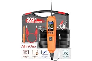 KZYEE KM50 Power Circuit Probe Kit, Automotive Circuit Tester with AC DC Current Resistance Circuit Tester Fuel Injector Testing (Digital Voltage Tester/Multimeter/Short Finder/Battery Tester)