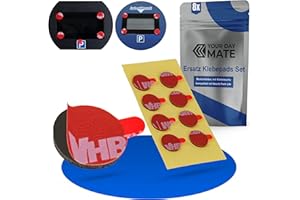 ‎YOUR DAY MATE Zestaw zapasowych podkładek samoprzylepnych, 8 sztuk, kompatybilne z elektroniczną tarczą parkingową Needit Park Lite, dwustronny specjalny klej do przedniej szyby, podkładki samoprzylepne, podkładki