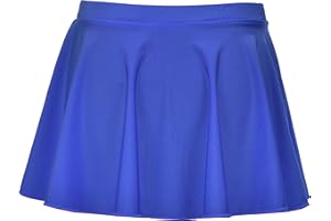 Hi-Co Girls Kids Circular Dance Skirt Ballet Skating Tap Jazz Gymnastics Royal Blue 9-10 Years