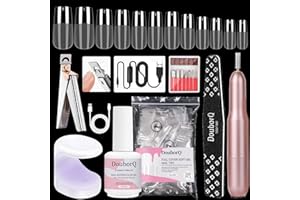 Major Dijit Gel X Starter-Set – Mit Nagelfräse, 4-in-1 Gel (0,5oz), 500 Square-Tips (M), UV-Lampe & Zubehör für Nagelverlängerungen & Nail Art