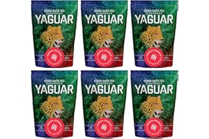 Yaguar Energia Guarana 3 kg | Mocno pobudzająca yerba mate z Brazylii | Wspaniały smak | Moc naturalnej kofeiny | Herbata Yerba Mate z guaraną 3000 g | Tradycyjne metody produkcji