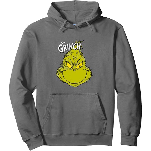 TShirt-People Felpa Con Cappuccio Unisex Grinch - Nero, Taglia S - 100% Cotone, Stampa Di Qualità