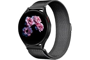 Rostfritt stål mesh metallarmband, Compatible with Samsung Galaxy Watch Band 7/FE/6/5/4/3 & Watch 5 Pro & 6/4 Classic & Gear S3/S2, 20mm & 22mm