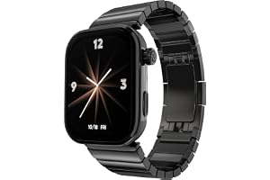 Noise ColorFit Pro 6 Max AI Enabled Smartwatch, 1.96" AMOLED, Built-In GPS, TWS Connectivity, Detail Insights, Advanced Processor, Health Tracking, Stainless Steel Build, 1Year Warranty (Chrome Black)