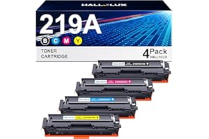 HALLOLUX Toner compatibili con HP 219A, per HP Color Laserjet Pro MFP 3302FDWG 3302FDNG 3302SDWG 3202DW 3302FDW 3302SDW 3302FDN 3302FDWG 3202DN W2190A W2191A W2192WA 2193A