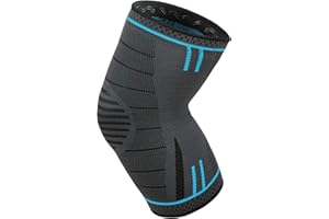 KGONE Knee Support, Breathable Anti-Slip Knee Compression Sleeve for Men & Women, Knee Support Brace for Joint Pain Relief, Arthritis, Recovery, Running, Basketball, Walking, Sports (Single Wrap)