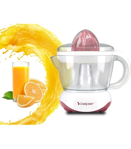 Presse-agrumes électrique Esperanza EKJ001Y - 25W - Réservoir 0,7L - Jaune Vif - Idéal Pour Citrons, Oranges, Clémentines - 2