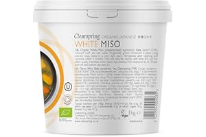 Clearspring Bocal à Miso Blanc Japonais Bio Non Pasteurisé 1 kg
