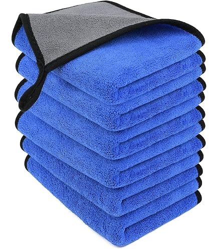 Panno in microfibra lucidato, Double Twist 1200 GSM, estremamente assorbente, per auto, moto, caravan e barca (60 x 80 cm