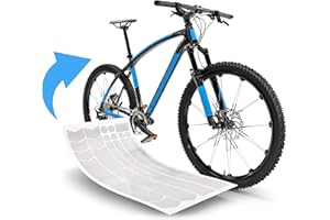 Blackshell® Film de Protection pour vélo – Protection du Cadre Solide pour par Exemple vélo de Trekking, VTT, vélo de Course ou vélo électrique – 24 pièces en Transparent – Kit de Protection vélo
