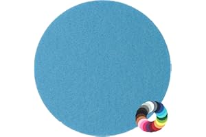 ‎BIASTO Design Filz Untersetzer rund Durchmesser 10cm, hellblau (HF006) für Glas, Getränke, Bar, Tasse, Vase