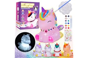HappyGoLucky Unicorno Kit Pittura Creativo Bambina 3-10 Anni - Lavoretti Creativi Regalo