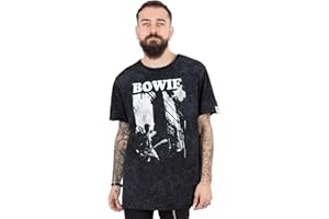 David Bowie T-Shirt Unisex Song Black Short Sleeve Rock Band Tee | Music Gifts Merchandise