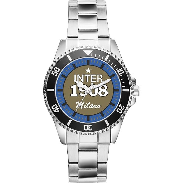 PRESTIGE & DELUXE Orologio da polso unisex Lowell one Unisex Genoa Cinturino blu - Quadrante 38 mm + portachiave calcio
