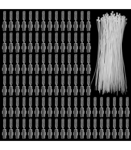 100 Piastrine Portacavo Markier In Nylon 20x40 Mm - Naturali, Per Cavi Fino A 5mm, Resistenti Al Calore, Da Scrivere - R0mp2