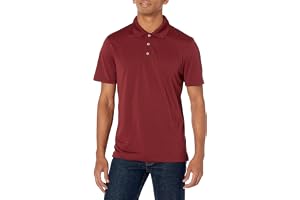 Amazon Essentials Men's Golf Polo Shirt, Short Sleeve, Slim-Fit, Quick-Dry
