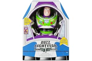 TOY STORY Disney Advanced Talking Buzz Lightyear Action Figure 12'' (Official Disney Product). Ideal Toy For Child and Kid.