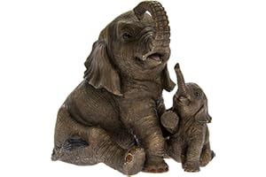 AYO Elephant With Calf Figurine By Lesser & Pavey