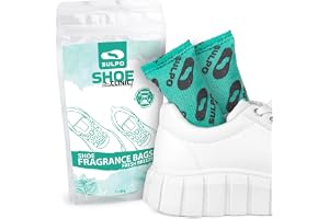 SULPO Skodeodorant i påsar med absorberande pulver, skodeodorant mot skodoft, luktdämpande skofräschare och skåpfräschare för