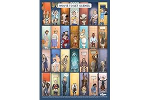 Mr. Troove Movie Toilet Scenes - Poster 42 x 59,4 cm | Les scènes cultes du cinéma aux toilettes !
