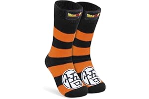 Dragon Ball Z Fluffy Socks for Boys Teenagers Warm Slipper Socks with Sherpa Lining One Size 3-7 Anime Gifts for Boys
