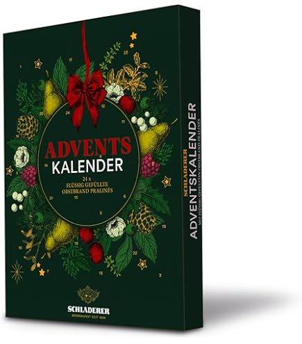 Lauensteiner Advent Calendar 2024 | Book Gold | 340 G Truffles And Chocolates, Alcohol Free | Advent Calendar For Children | With Surprise