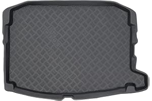M MOTOS MOTOS Tapis de coffre en PE pour SEAT Leon IV MK4 2020-2024 Rendez votre voyage plus confortable grâce à ce tapis de voiture durable - Tapis de coffre de voiture tout temps, protection contre les sali