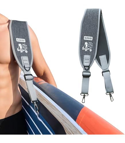 QWORK® Sangle De Transport Pour Paddleboard, Sangle Réglable Pour Planche De Sup, Sangle De Planche De Surf, Pour Kayak, Paddle Board, Canoë