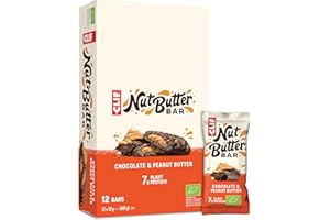 CLIF Barrita Energética De Chocolate Rellena De Crema De Cacahuete Bio - CLIF BAR - 68 gr. (caja 12 un.) Total: 816 g