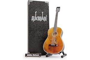 AXMAN Willie Nelson 'Trigger' – Réplique de Guitare Miniature - Cadeaux de Musique - Ornement Fait à la Main