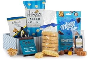 Virginia Hayward Hampers, Tasty Treats Hamper - Hampers & Gourmet Gifts for Dad, Boyfriend, Grandad, Brothers and Sons - Indulge in Snacks, Chocolate, Fudge & Popcorn - Teacher Gifts for Women and Men