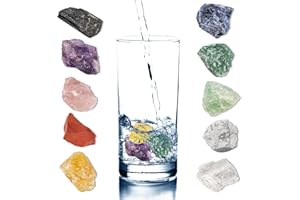 ‎PURAJA PURAJA All in One Edelstein Set | Alle Wasserstein Mischungen selbst zusammenstellen | Je ein Stück von den 10 beliebtesten Wasser- & Heilsteinen | 100% Natursteine