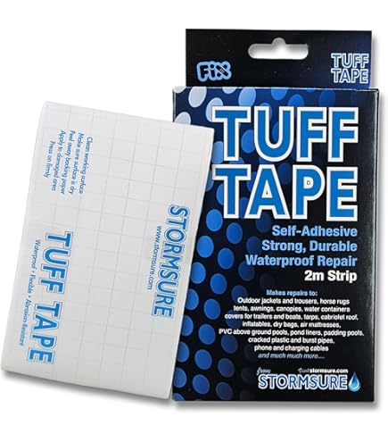 thumbnail: TUFF Tape Repair Tape 10m Rol - Waterdichte Zelfklevende Tape Voor Tent En Outdoor Spullen
