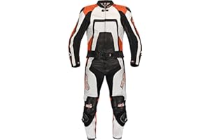 ‎XLS XLS Lederkombi Zweiteiler Orange Motorradkombi zweiteilig