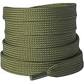 Olukssck 2 Pairs Flat Shoelaces Durable Replacement 10mm High Quality Sports Shoes City Shoes