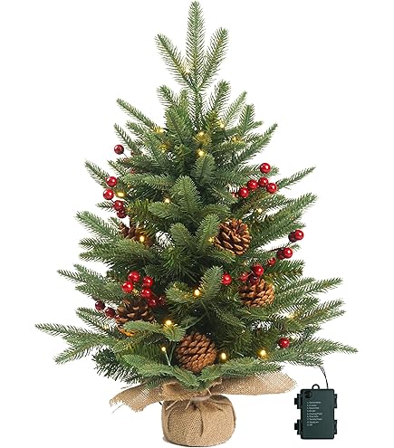 KOMFOTTEU 270 cm kerstslinger met 50 ledlampen, kunstmatige KOMFOTTEU 270 cm kerstslinger met 50 ledlampen, kunstmatige