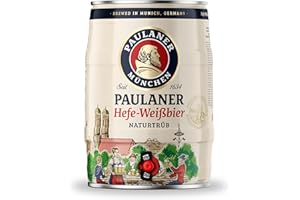 ‎PAULANER BRAUEREI Paulaner Hefe-Weißbier Naturtrüb Partyfass•Weizenbier spritzig-mild•DOSE (1x5l)
