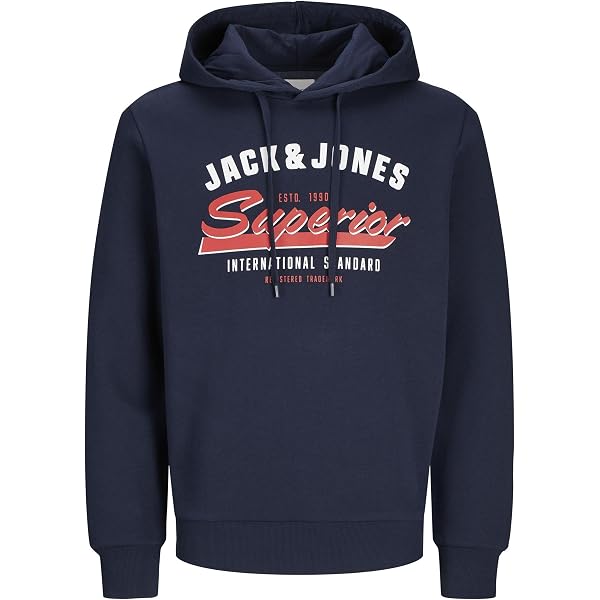 JACK & JONES Sweat Col Rond Imprimé Jcotier Homme - Confort Et Style Décontracté