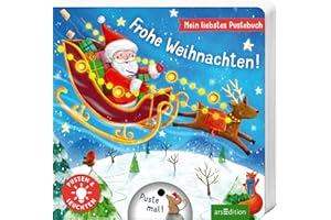 Mein liebstes Pustebuch – Frohe Weihnachten!: Pusten & leuchten | Hochwertiges Pappbilderbuch mit Pustefunktion und Licht für Kinder ab 18 Monaten