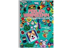 La Manuli Bügelperlen Vorlagenbuch - 300 kreative Muster für Bügelperlen 5mm, 20 Kategorien für alle Fähigkeitsstufen - Perfekt passend für 14,5 x 14,5 cm Schablonen