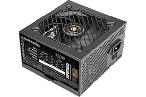 Mars Gaming MPB750SI, Fuente Alimentación ATX 750W, 7 Años Seguridad, 80Plus Bronze 230V, 90% Eficiencia, Ventilador SI Extreme Silence con Núcleo de Cobre, Tecnologías AI2-RPM, DC-DC y SMD, Negro