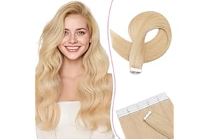 SEGO Pro Extension Biadesive Capelli Veri 20pz 55cm #24 Biondo Naturale Capelli Umani Remy Extension Capelli Veri Biadesivo Tape in Human Hair Extension (30g)